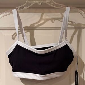 Chic Black and White Women's Bra